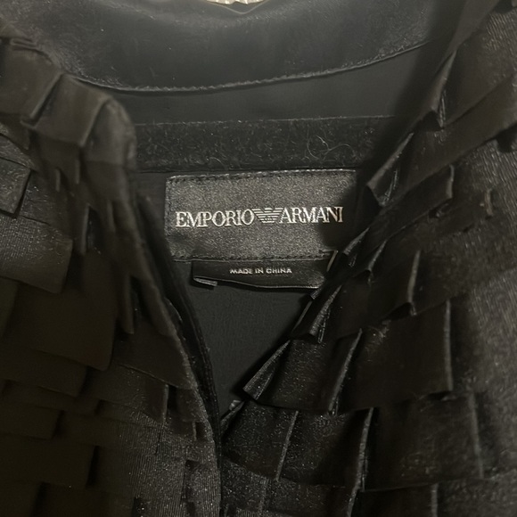 Emporio Armani Vintage Ruffle Trim Blazer - Picture 3 of 6